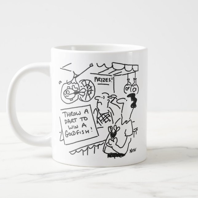 Grande Tasse Gagnez un Fairground Darts Concours Drôle (Gauche)