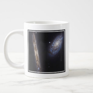 Grande Tasse Galaxie Edge-On Ngc 4302 & Galaxie Tilted Ngc 4298