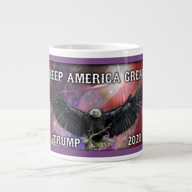 Grande Tasse Garder l'Amérique grande - Trump 2020 (Devant)