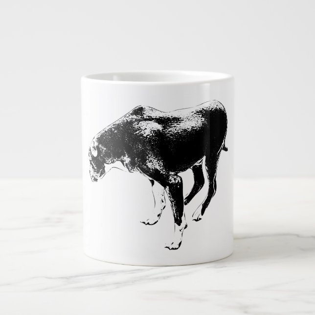 Grande Tasse Gardien d'automne en encre (Devant)