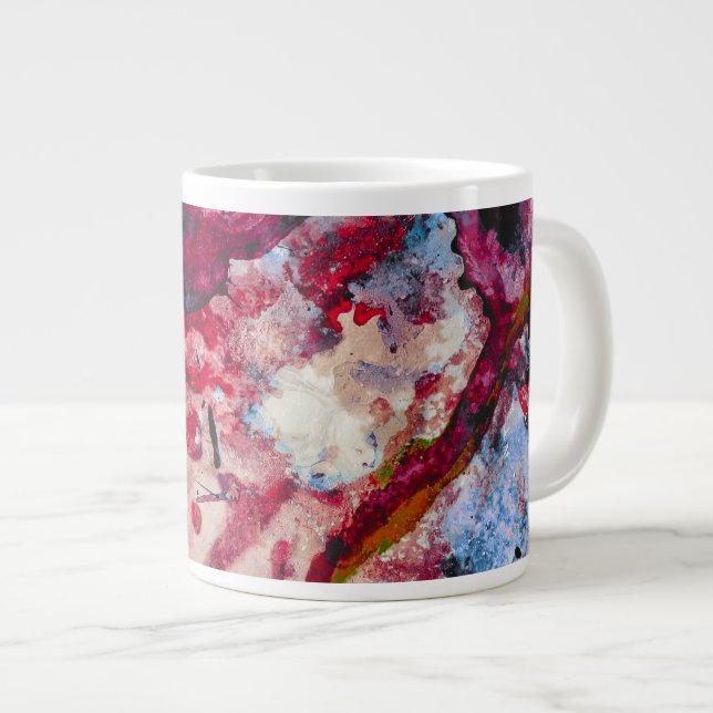 Grande Tasse Géode cristal Red Agate Abstrait (Devant droit)