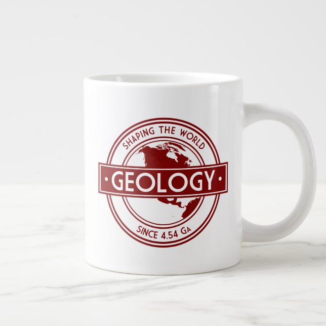 Grande Tasse Géologie - Façonner le logo mondial (Amérique du N (Droite)
