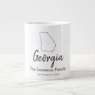 Grande Tasse Géorgie Plan d'Etat Réunion familiale personnalisé