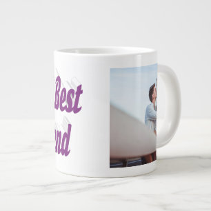 Grande Tasse Girlfriend Photo typographie violette