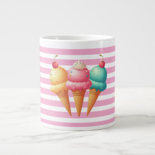 Grande Tasse Glace colorée