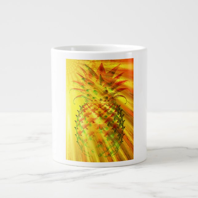 Grande Tasse Golden Rays Passing Through A Large Pineapple  (Devant)