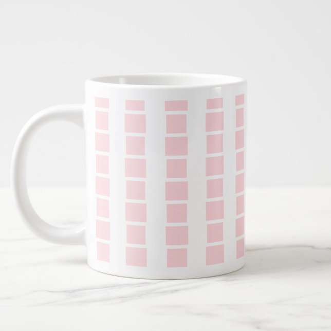 Grande Tasse Golfers Mug, Golfing is my Life! Pink White Square (Gauche)