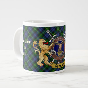 Grande Tasse Gordon Clan Badge & Tartan Personnalisé