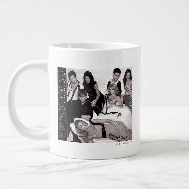 Grande Tasse Gossip Girl Black and White Group Graphisme (Gauche)