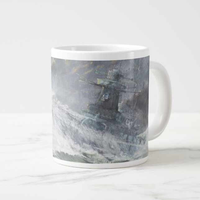 Grande Tasse Graf Spee entre dans l'Océan Indien le 3 novembre (Devant droit)