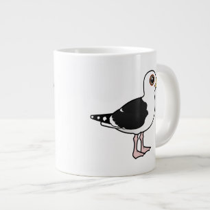 Grande Tasse Grande mouette à dos noir de Birdorable