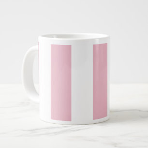Grande Tasse Grandes Pink, Grandes Blances, Motif Gratté