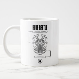 Grande Tasse Graphique technique du scarabée bleu