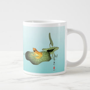 Grande Tasse Grenouille jaune sur feuille de lotus