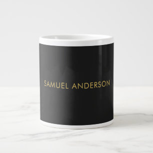 Grande Tasse Grey Gold Color Professional Ajouter un nom