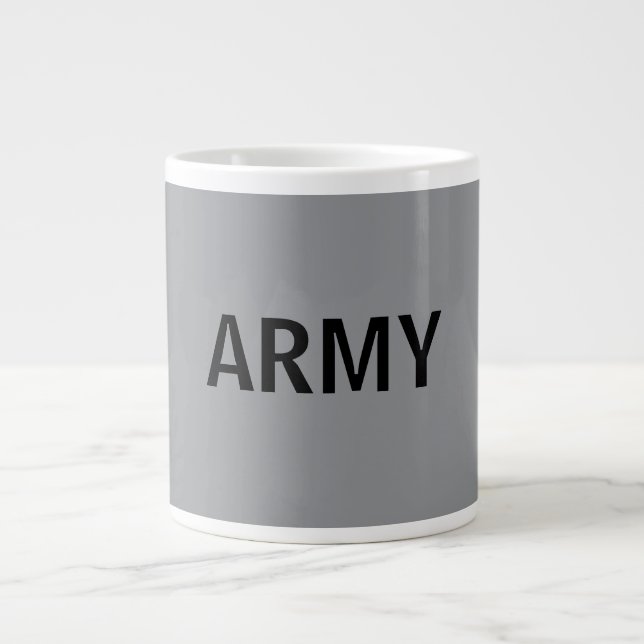 Grande Tasse Gris armée (Devant)