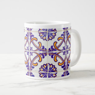 Grande Tasse Gros plan motif de carreaux, Portugal