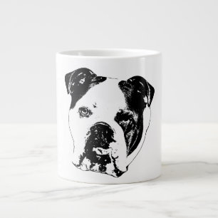 Grande Tasse Gros Plans De Fêtes De Bulldog
