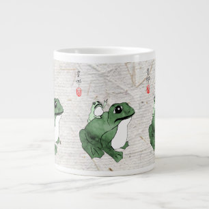 Grande Tasse Grosse grenouille Petit crapaud japonais 19e siècl