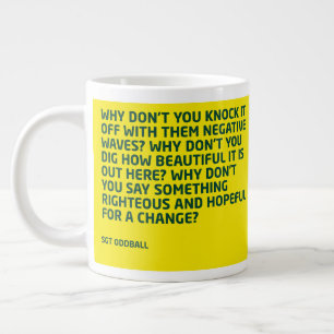Grande Tasse Grosse vague négative muqueuse