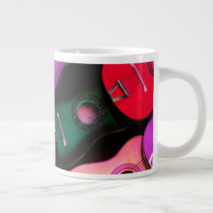 Grande Tasse Guitares colorées