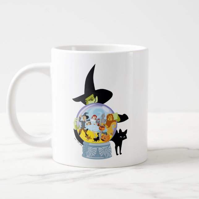 Grande Tasse Halloween en cristal de sorcière méchante (Gauche)