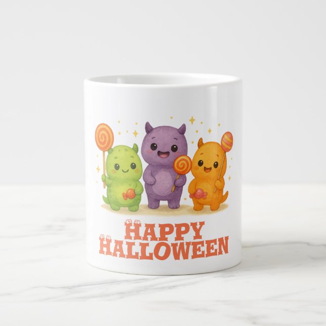 Grande Tasse Halloween Kawaii Monsters & Lollipops (Devant)