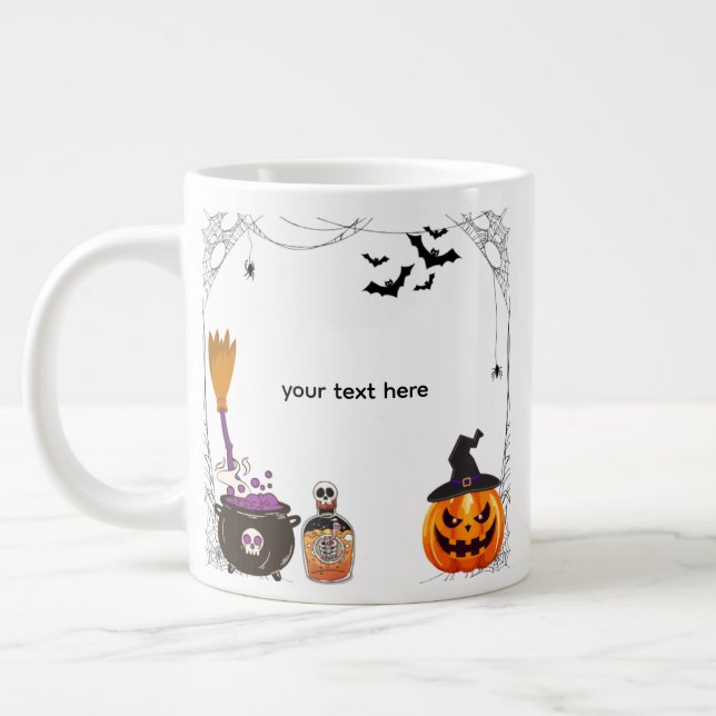 Grande Tasse halloween modifiable (Gauche)
