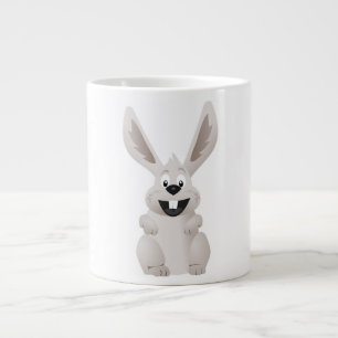 GRANDE TASSE "HAPPY EASTER" BUNNY GRIS