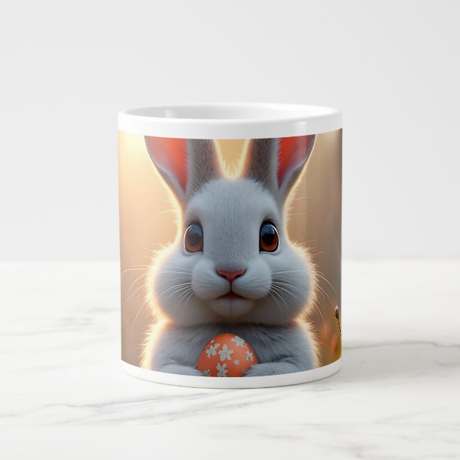 Grande Tasse Happy Easter Bunny in the Magic of Spring (Devant)