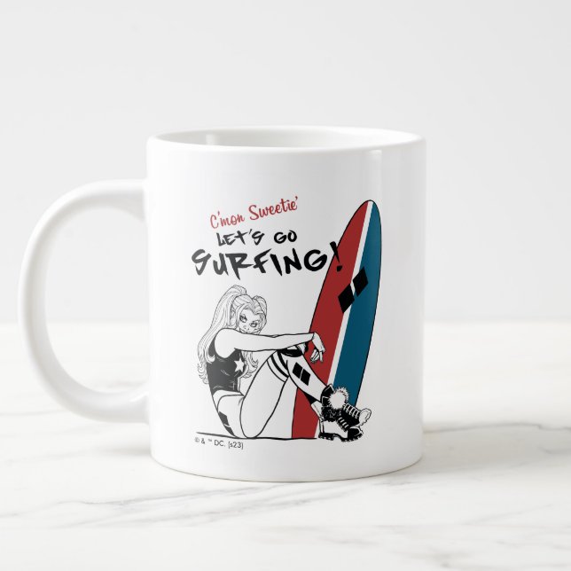 Grande Tasse Harley Quinn - Allons surfer (Gauche)