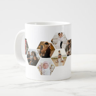 Grande Tasse Hexagone Hexagon photo Collage 11 Photos Grand