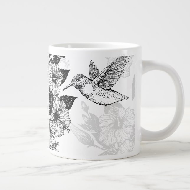 Grande Tasse Hibiscus et colibri (Droite)