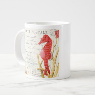 Grande Tasse hippocampe vintage moderne