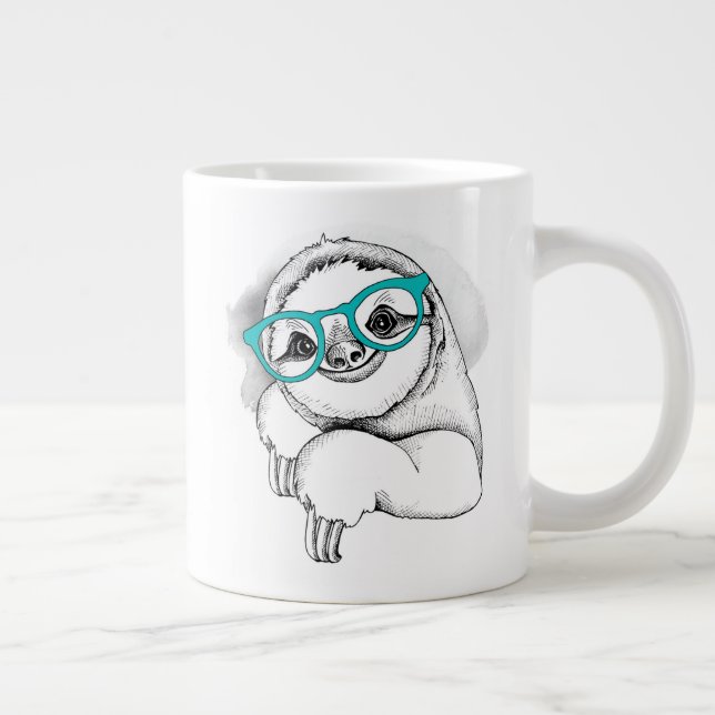 Grande Tasse Hipster Sloth (Droite)
