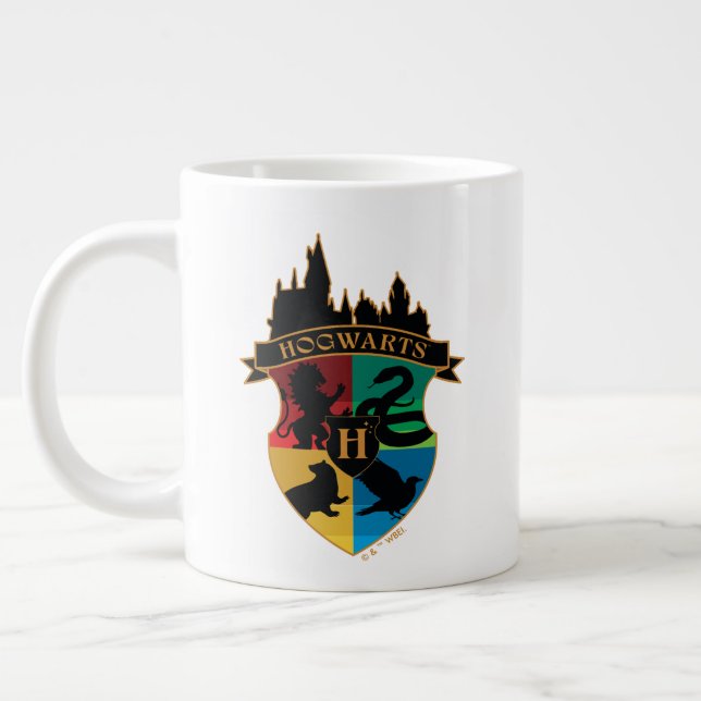 Grande Tasse HoGWARTS™ Castle Crest House Insigne de fierté (Gauche)