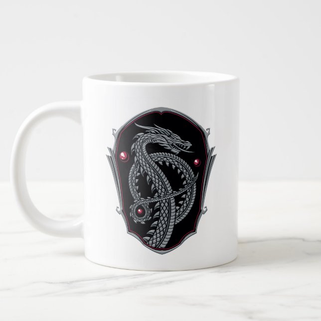 Grande Tasse HOUSE of the Dragon | Silver Dragon Crest (Gauche)