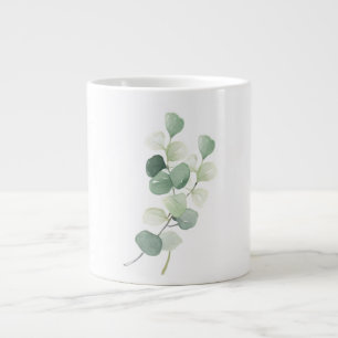 Grande Tasse Housse de couette Feuilles de Pastel Eucalyptus Ve