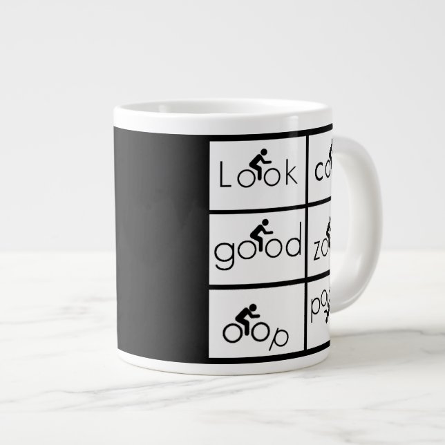 Grande Tasse Humour de cycliste (Devant droit)