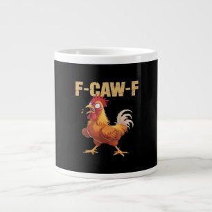 Grande Tasse Humour gothique de corbeau drôle F-Caw-F