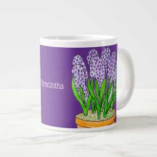 Grande Tasse Hyacinthes violets dans Planter Royal Purple