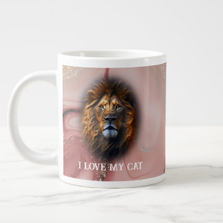 Grande Tasse "I Love My Cat" Spécialité personnalisée Marbre &