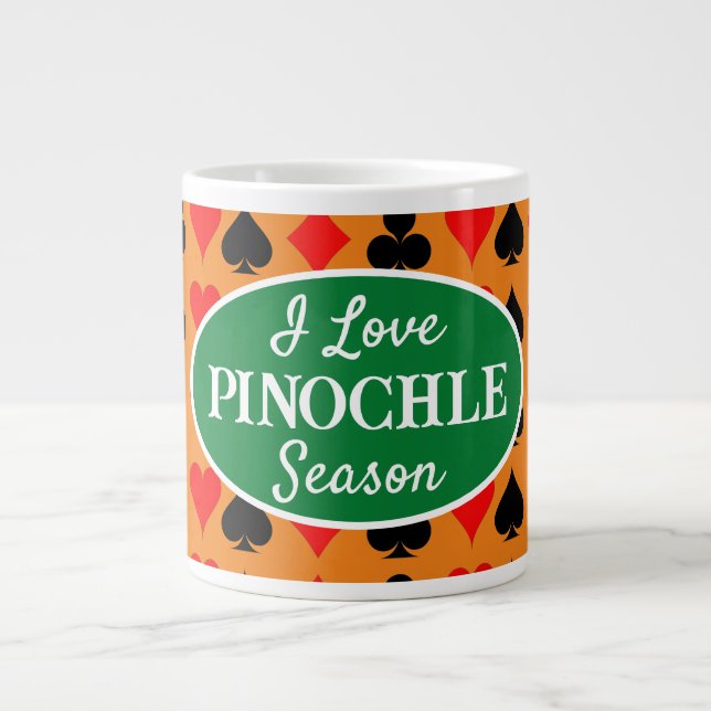 Grande Tasse I Love Pinochle Saison Burnt Orange (Devant)