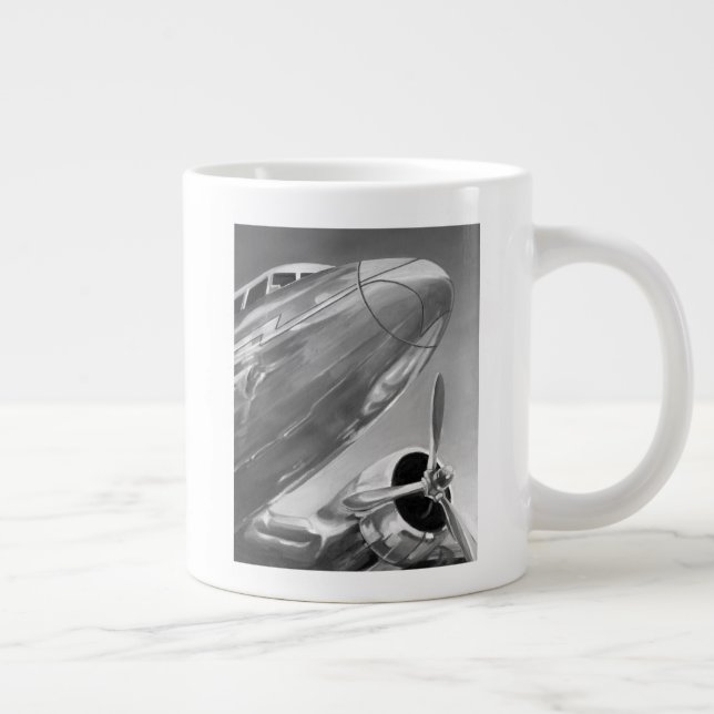 Grande Tasse Icône de l'aviation : Vue de fermeture (Droite)
