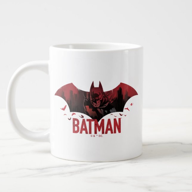 Grande Tasse Icône gotham de Batman Crimson (Gauche)