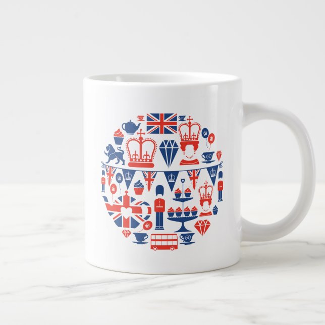 Grande Tasse Icônes du jubilé britannique (Droite)
