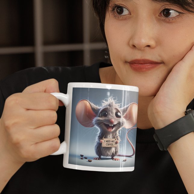 Grande Tasse Il Me Faut Mon Café (Créateur téléchargé)