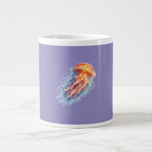 Grande Tasse Illustration de fantaisie de méduse élégante de l'
