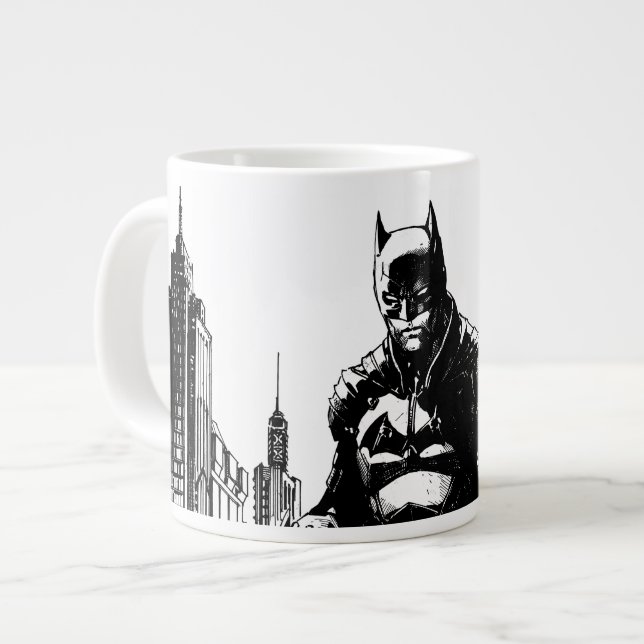 Grande Tasse Illustration de la bande dessinée de Batman (Devant gauche)