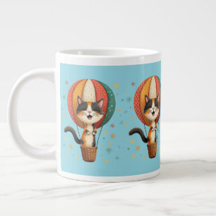 Grande Tasse Illustration de l'aventure de Calico Cat